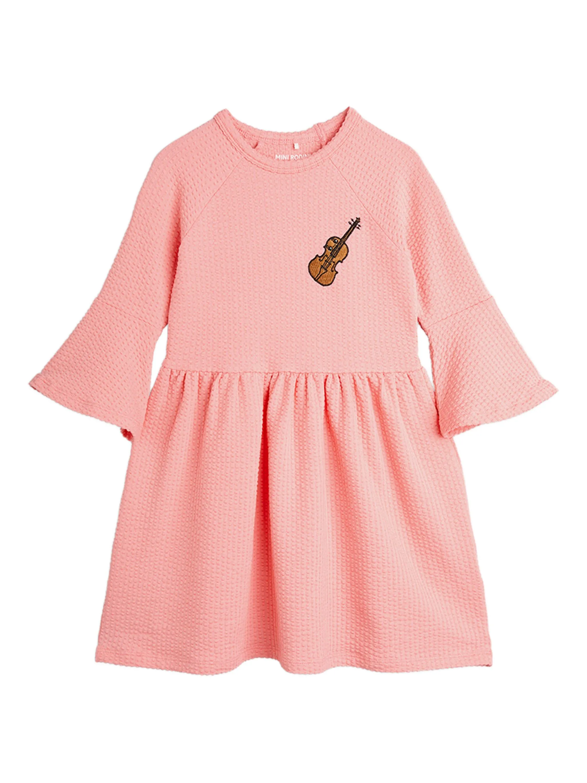

Платье с вышивкой Violin Mini Rodini, розовый