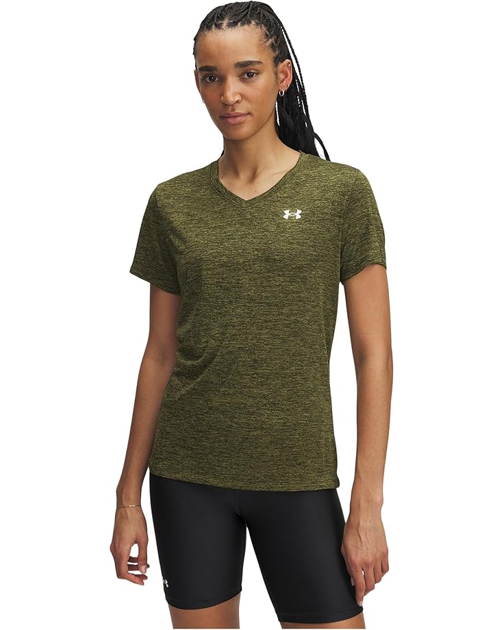 

Женская футболка Under Armour Tech Short Sleeve V-Neck Twist, Expedition Green/White, Белый, Женская футболка Under Armour Tech Short Sleeve V-Neck Twist, Expedition Green/White