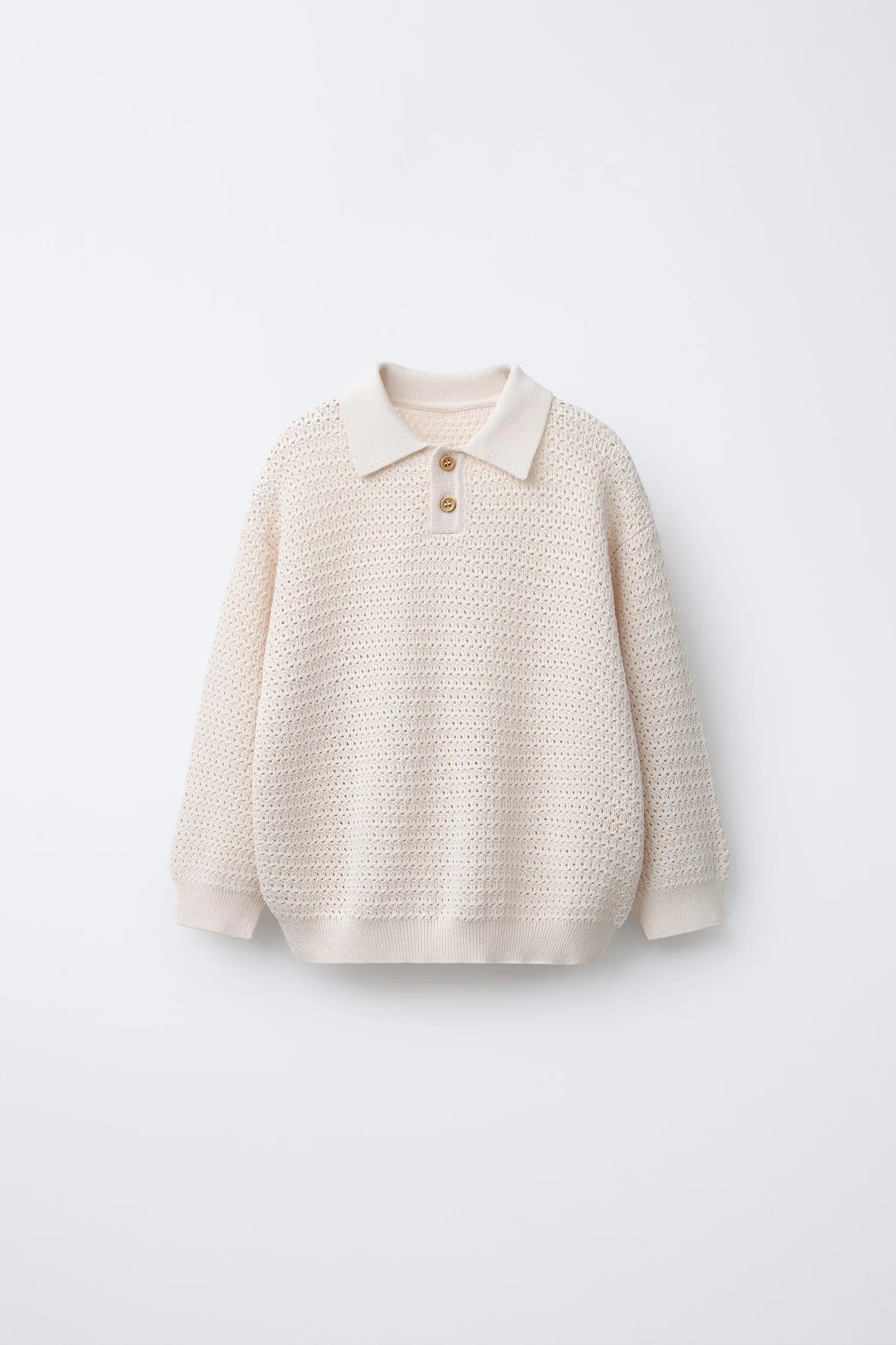 Вязаный джемпер Zara, экрю