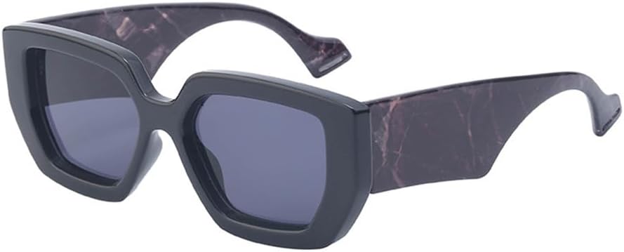 

Женские солнцезащитные очки Jelly Color Punk в большой оправе с защитой от УФ-излучения UV400 для занятий спортом на открытом воздухе, бега и езды на велосипеде generic, Blackflower