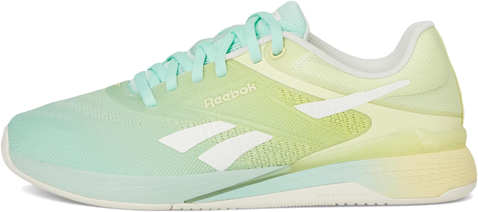 Кроссовки Reebok Nano X5, цвет Glitch Aqua/Yellow Haze/Chalk — фото 4