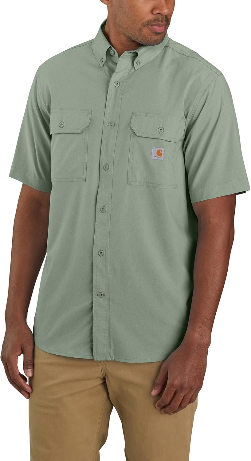 

Carhartt мужская рубашка с коротким рукавом Relaxed Fit, облегченная, Succulent
