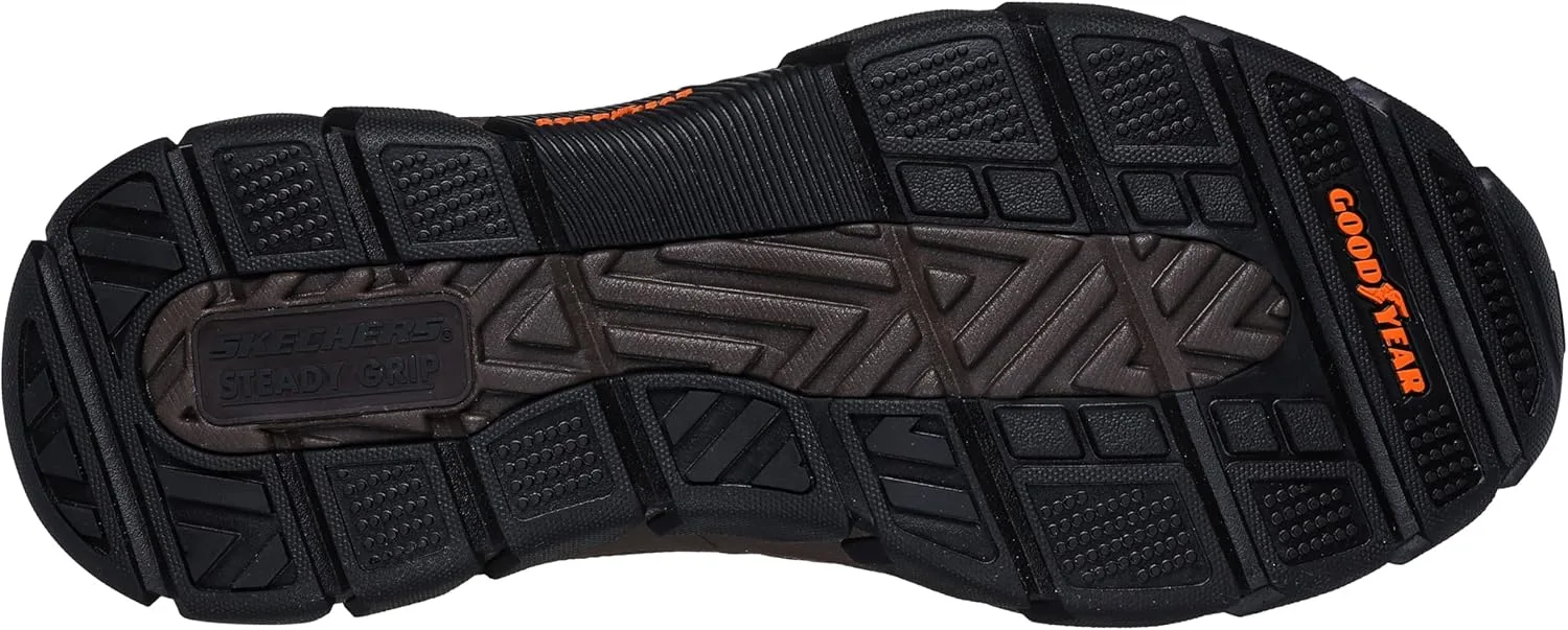 Мужские лоферы Skechers USA Respected Elgin 204810, красный/коричневый — фото 2