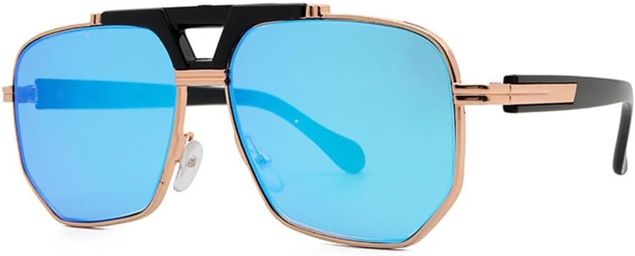 

2027 Модные пластиковые солнцезащитные очки для женщин, большие солнцезащитные очки в винтажном ретро-стиле с зеркальными линзами, защита от ультрафиолета UV400 MTZJH, 03