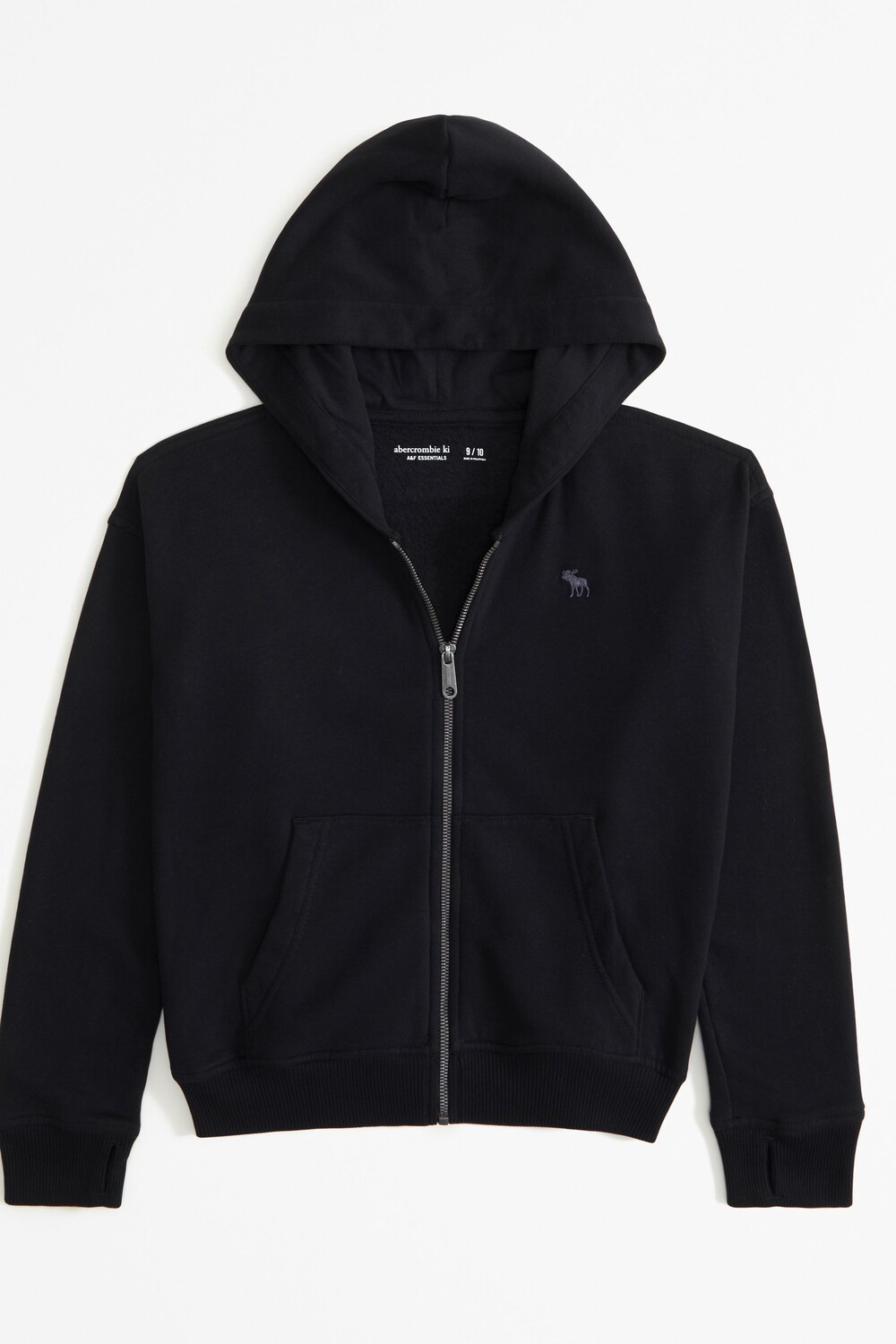 

Толстовка с капюшоном на молнии Abercrombie & Fitch, черный