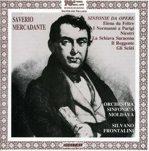 

CD диск Mercadante / Frontalini, Silvano: Sinfonie Da Opere: Elena Da Feltre