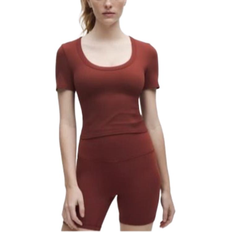 

Женские шорты для йоги Align Lululemon, rockwood оранжевый/rowd