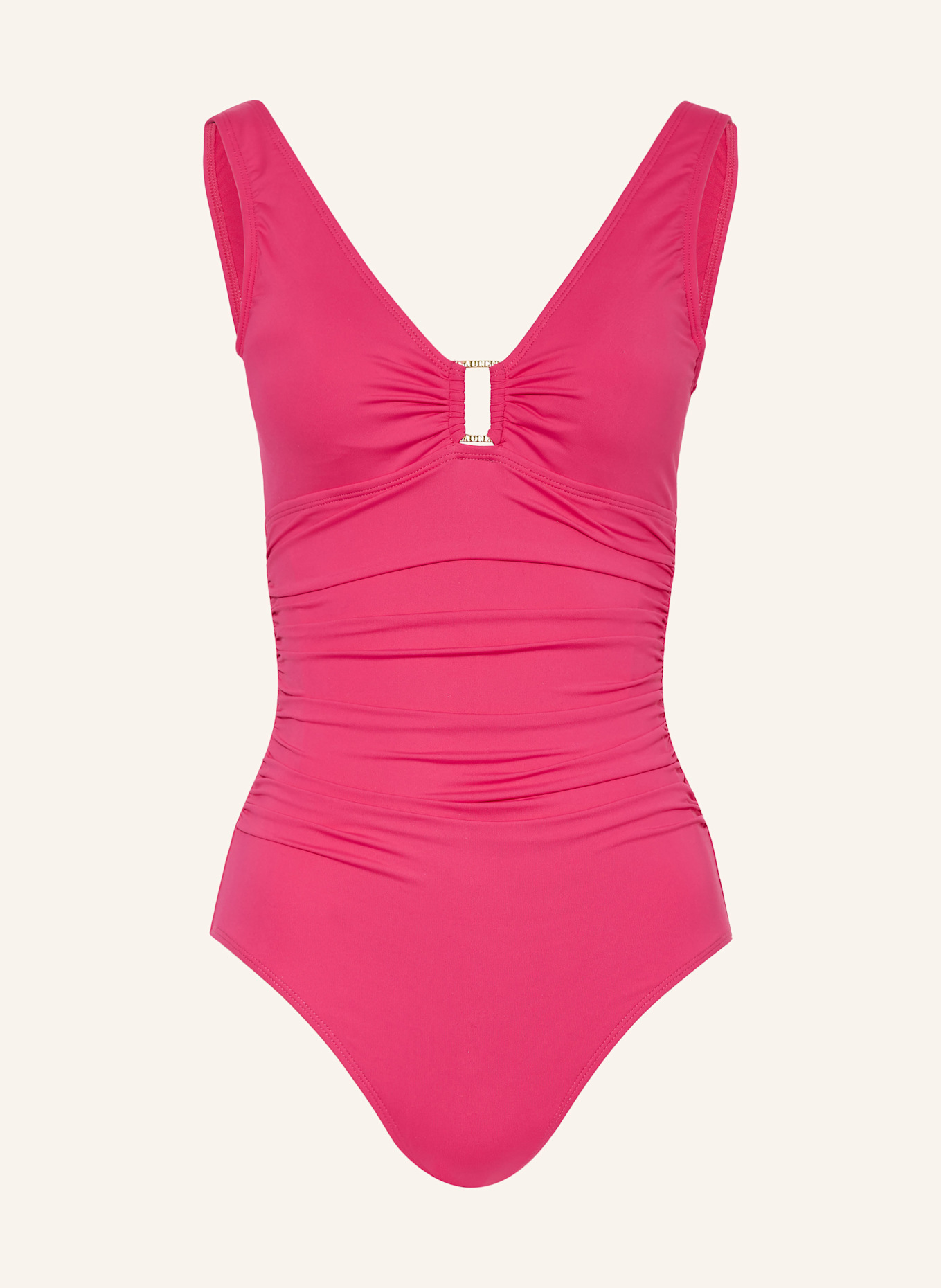 

Купальник на косточках пляжный клуб сплошной Lauren Ralph Lauren, розовый