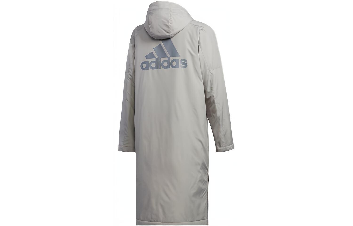 Стеганая куртка мужская серая Adidas, серый — фото 2