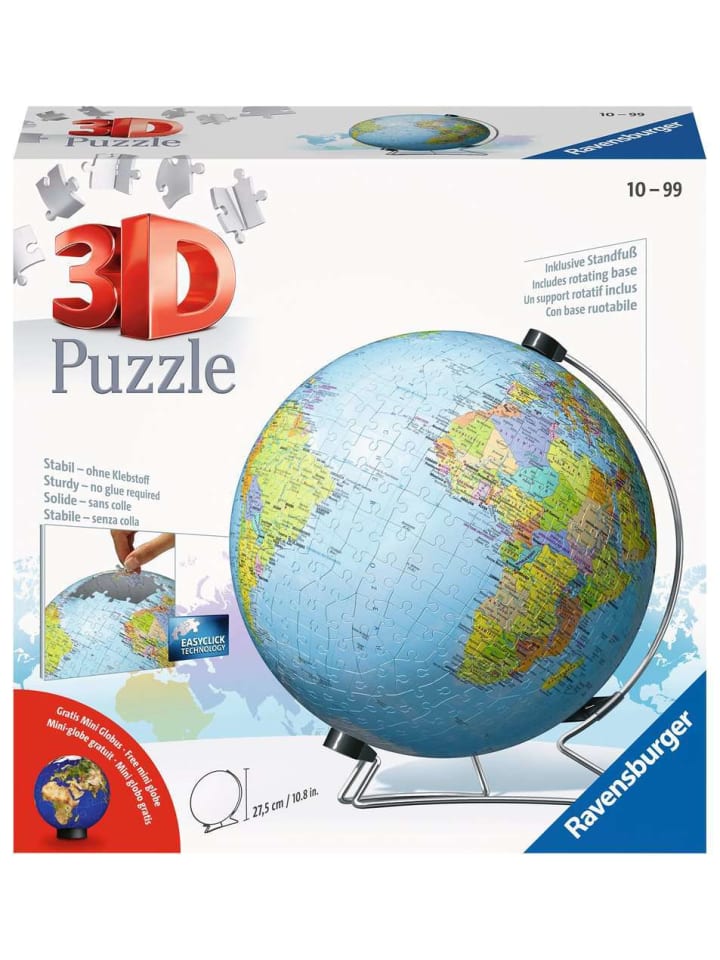 

Пазл Ravensburger из 540 деталей, игра-конструктор «Глобус», на немецком языке, красочный