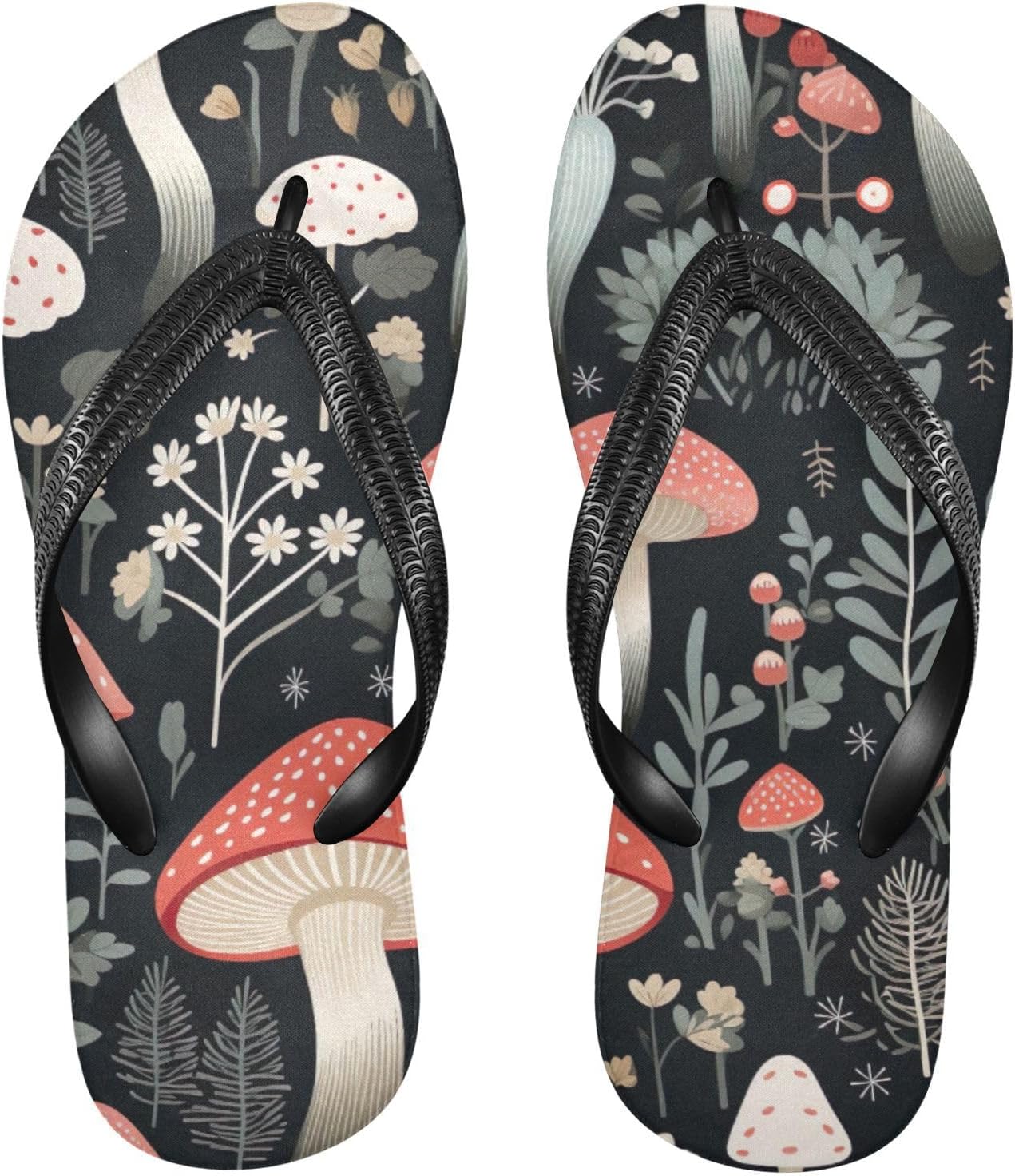 

Летние пляжные повседневные сандалии Mushroom Flip Flop для женщин и мужчин Kfbe