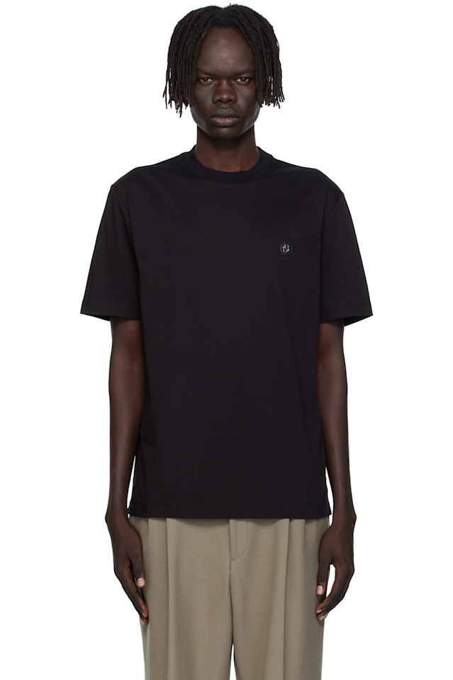 

Футболка с двойной монограммой «b» Boss, черный