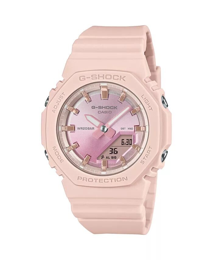 

Аналоговые часы унисекс из розовой смолы, 46 мм, GMAP2100SG4A G-Shock, розовый
