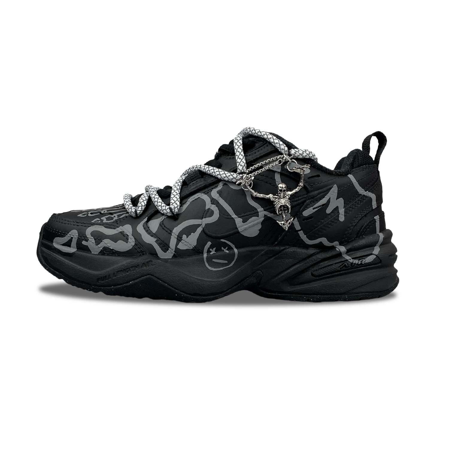 

Кроссовки Nike Air Monarch 4 Chunky Sneakers Unisex Low-top Gray, черный