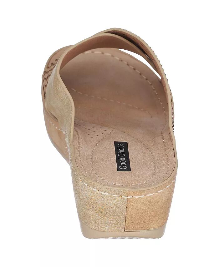 Женские босоножки Isabella на танкетке GC Shoes, желтый — фото 3