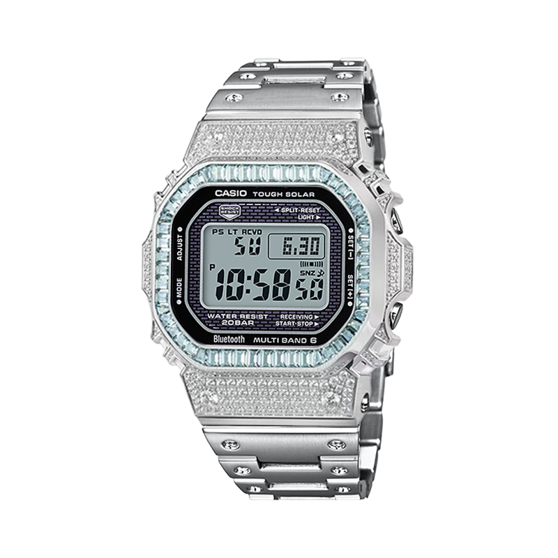 

CASIO Ретрофит серия смарт-часы с солнечным механизмом и металлическим ремешком унисекс серый циферблат