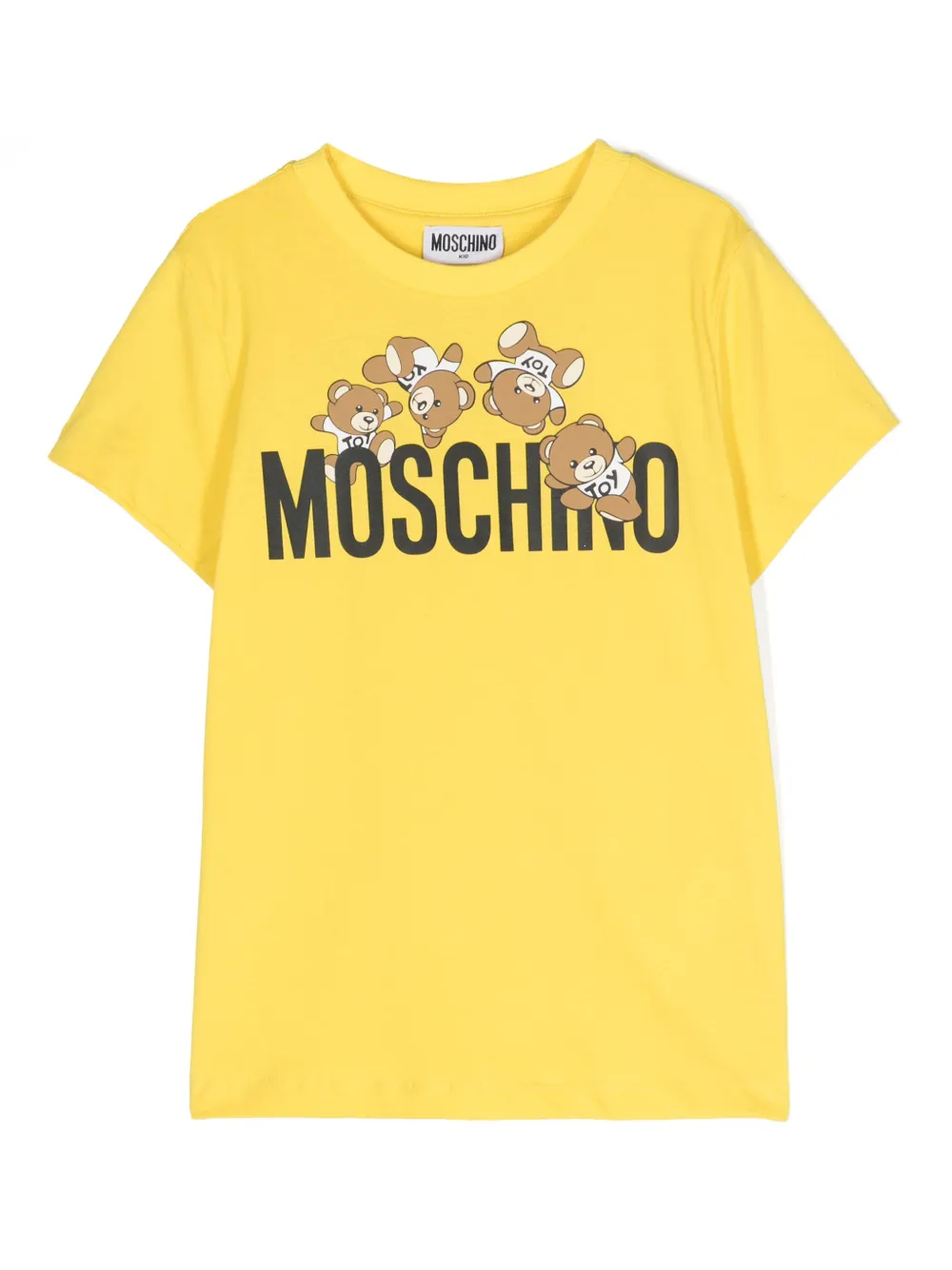

Футболка с логотипом Moschino Kids, желтый