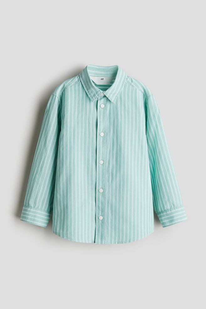 

Хлопковая рубашка с длинными рукавами H&M, мультиколор