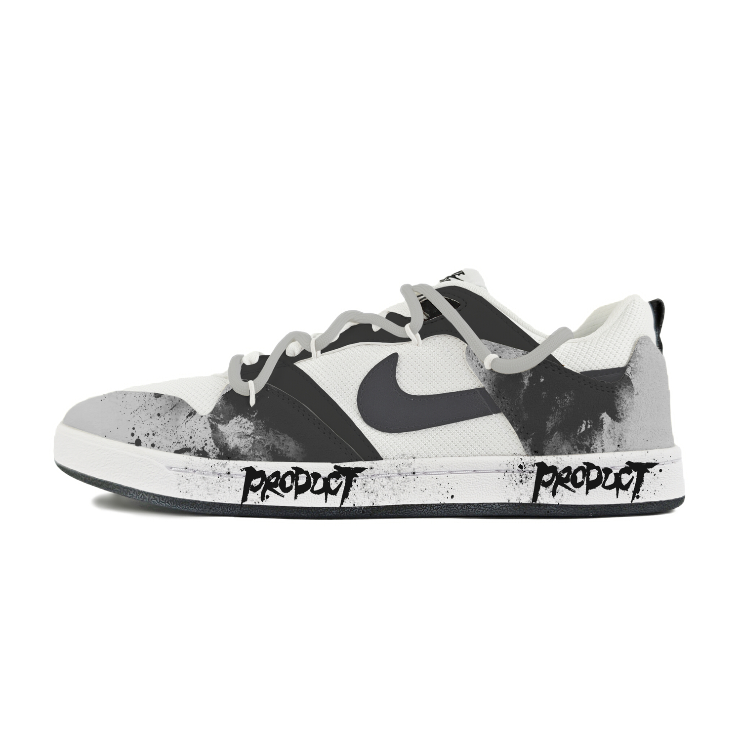 

Nike Кроссовки для скейтбординга SB Alleyoop Abrasion Resistant Low Top мужские белый черный серый