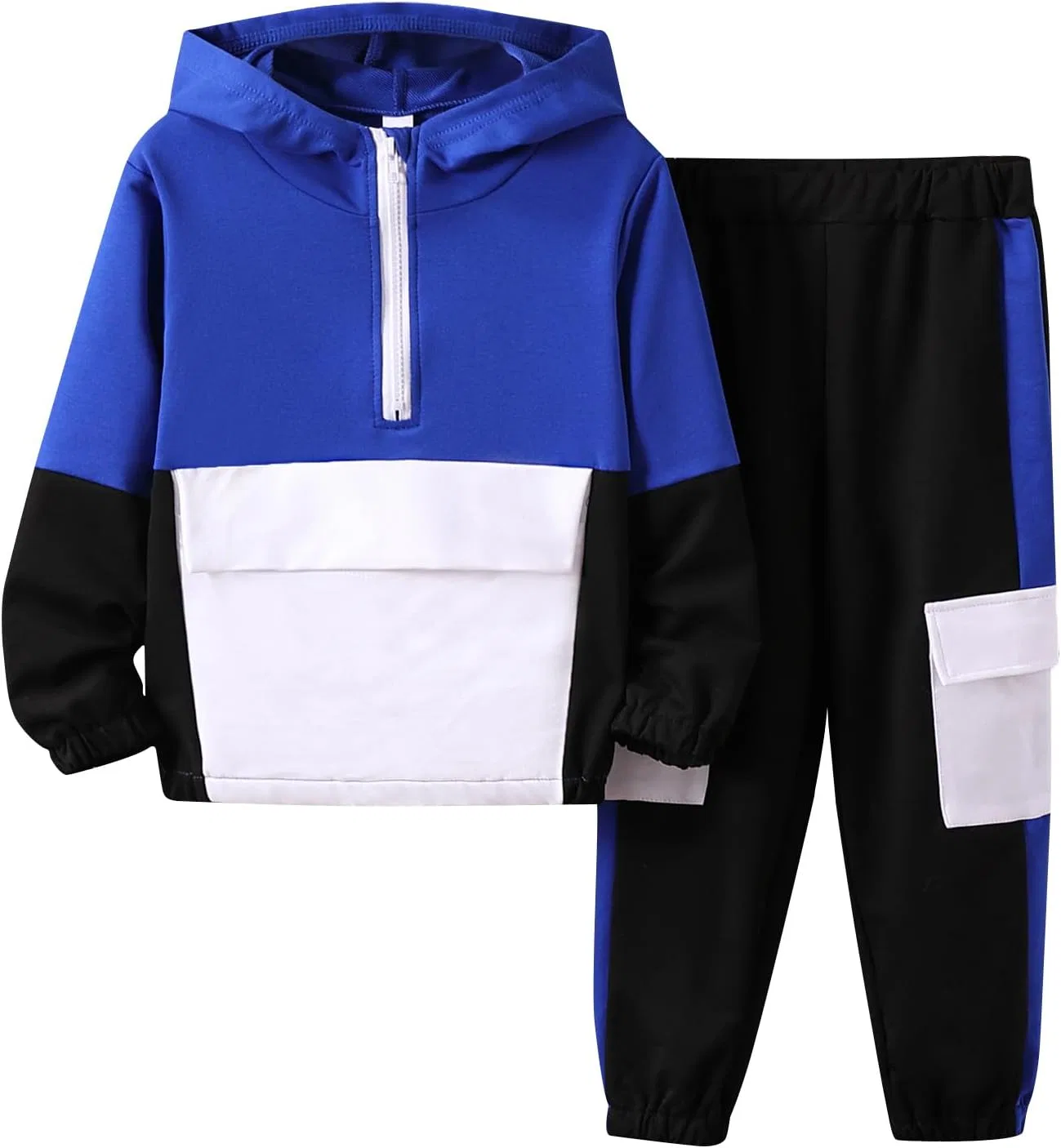 Детский спортивный костюм с капюшоном Azmxynol, цвет Blue-a, 4-12 лет