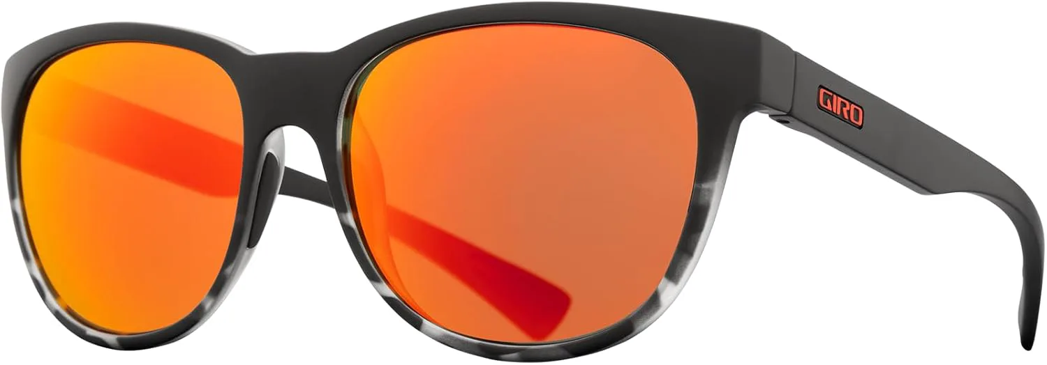 

Солнцезащитные очки Giro Lupra для мужчин, женщин и подростков - размер S/M - оправа итальянского производства с яркими линзами, Matte Black/Tortoise Fade