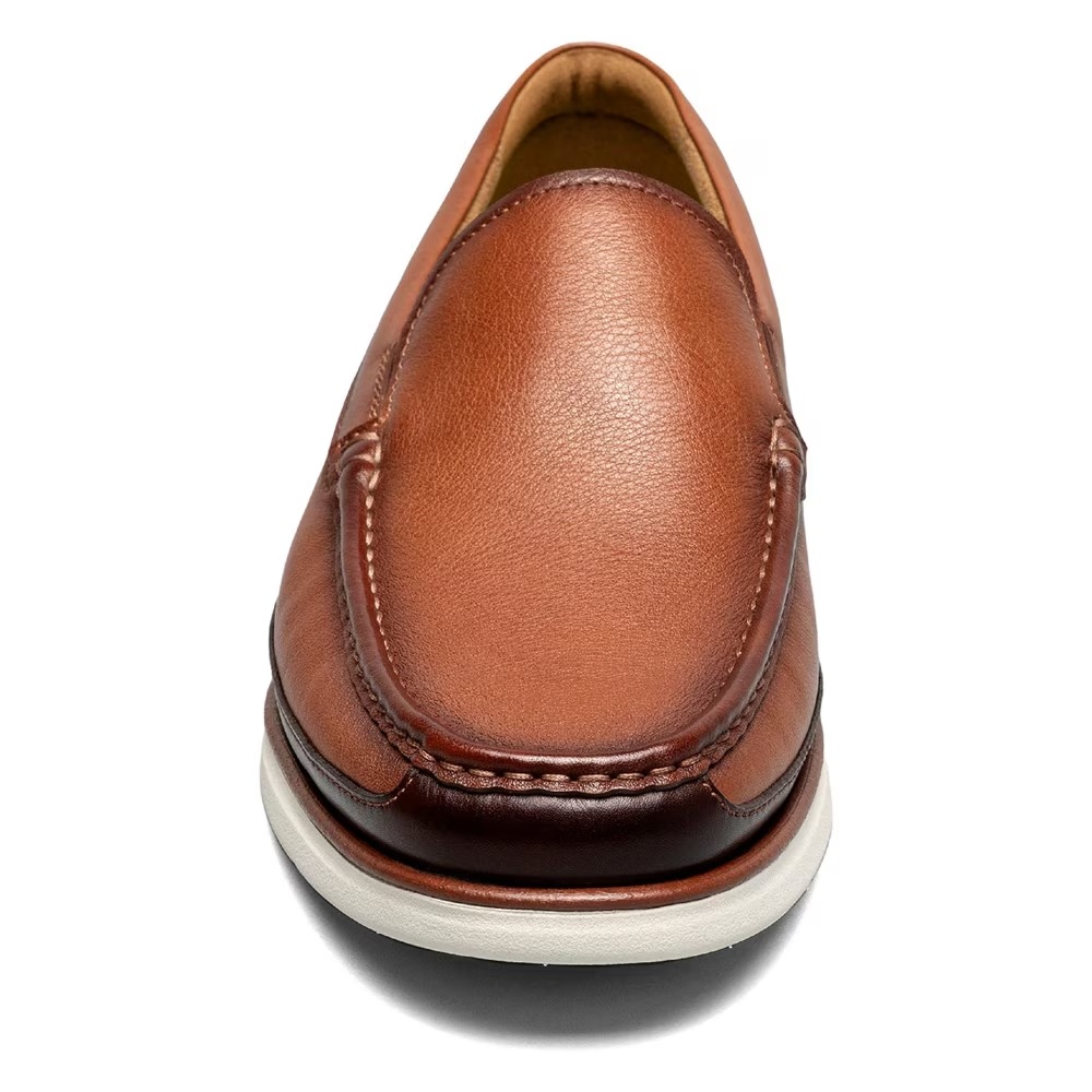 Туфли лоферы с мокасинным носом Tropics Venetian Florsheim, cognac/multi — фото 3