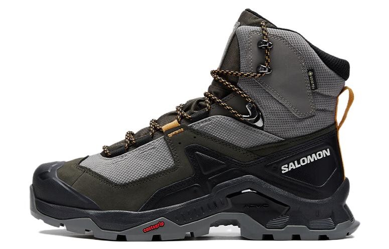 

Кроссовки мужские высокие серые Salomon