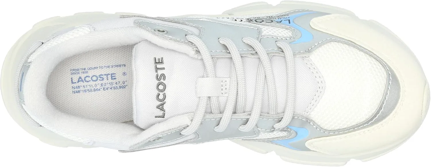 Кроссовки Lacoste Kids L003 Neo, светло-серый/серебристый — фото 4