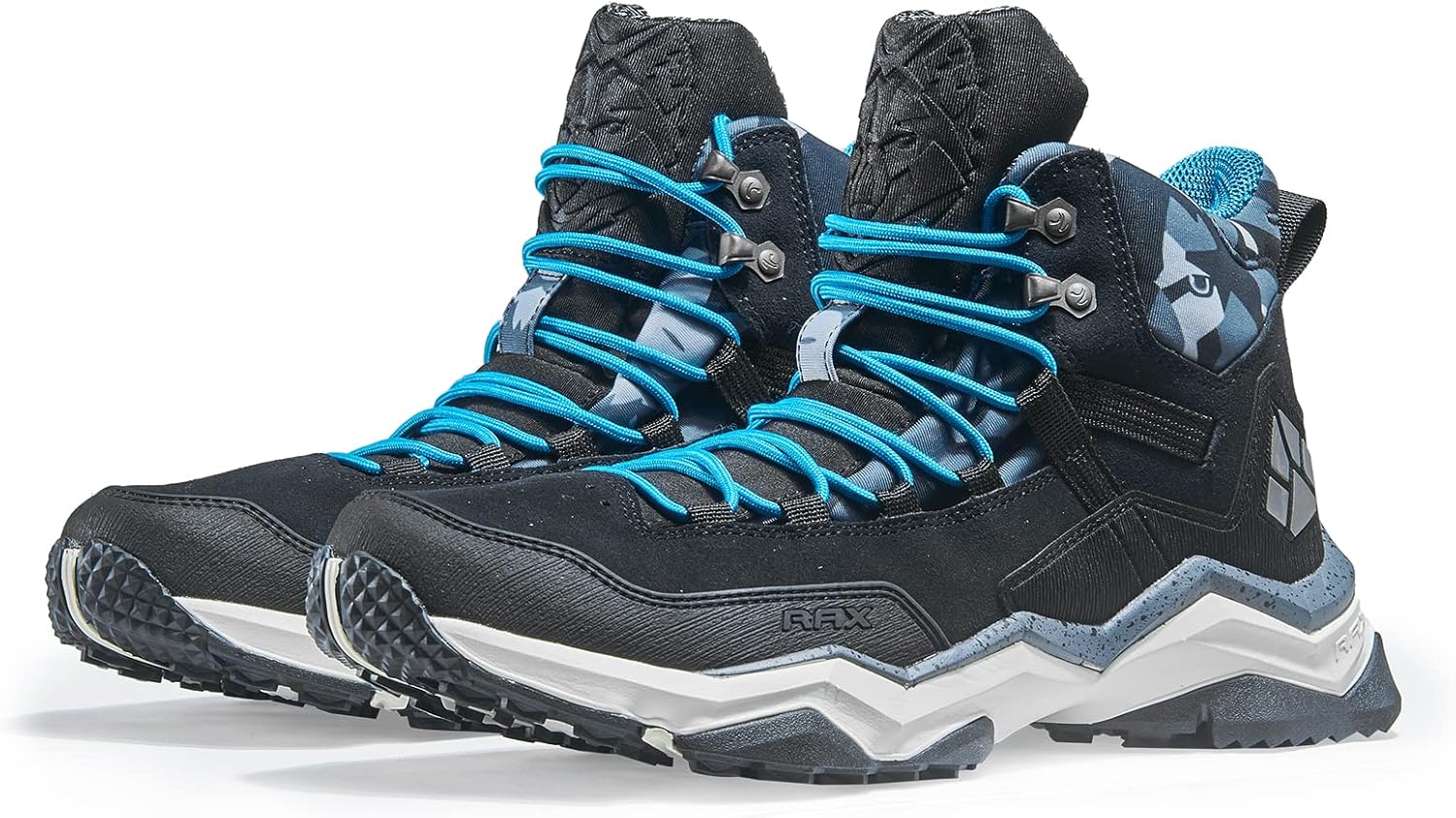 Мужские облегченные водонепроницаемые походные ботинки RAX Wild Wolf Mid Venture, черный — фото 3