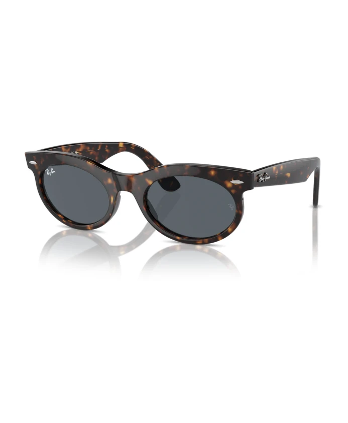 

Овальные солнцезащитные очки Wayfarer Ray-Ban, коричневый
