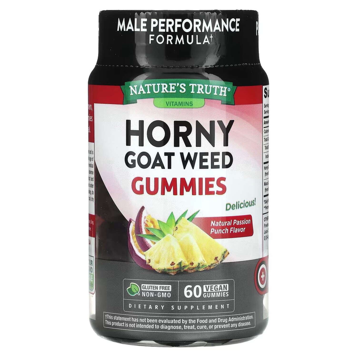 

Horny Goat Weed, Passion Punch, 60 веганских жевательных конфет Nature'S Truth