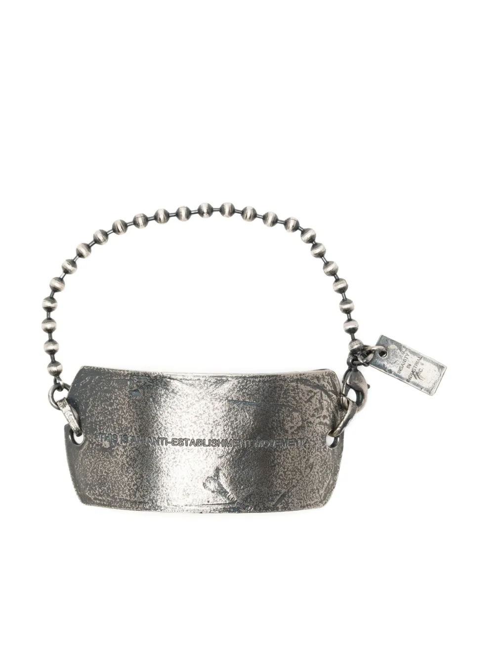 

Браслет Dog Tag Julius, серебяный