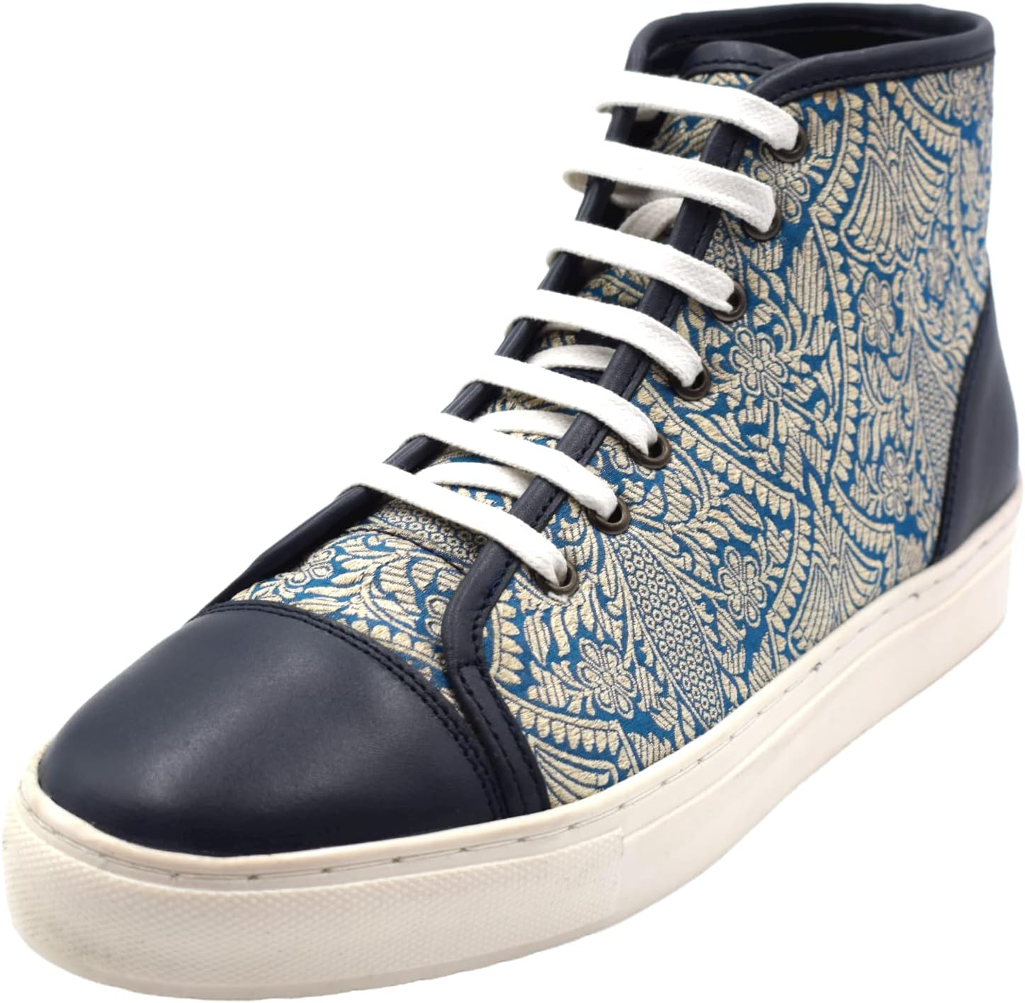 

NEKTA /ke'nekt/ Мужские модные кроссовки с шнуровкой из кожи / Повседневная обувь, голубой