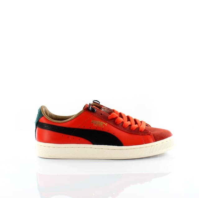 

Мужские кроссовки Basket classic mmq mabts with quutölt красные кожаные 355551 03 Puma, красный