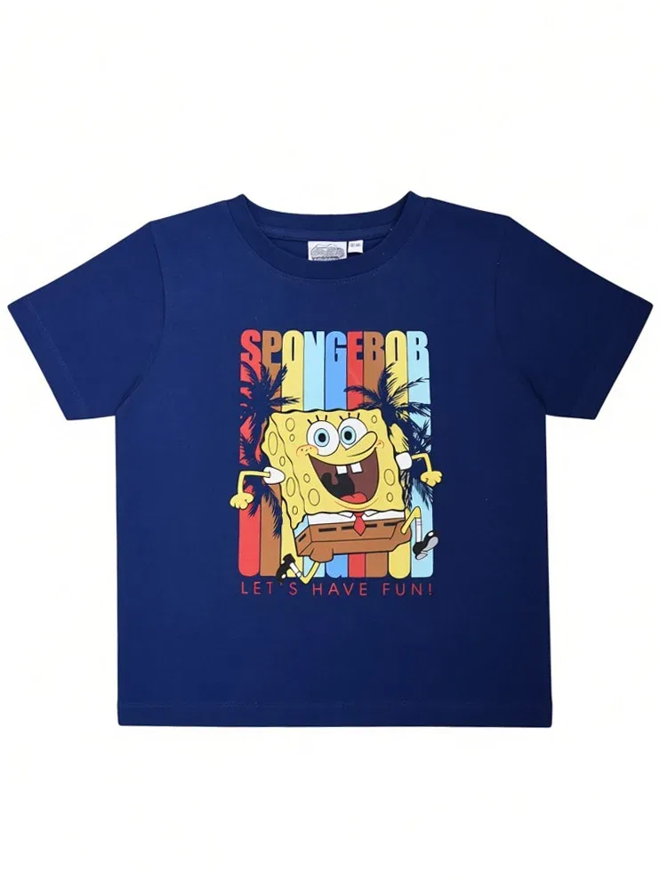 Футболка SpongeBob, синяя — фото 2