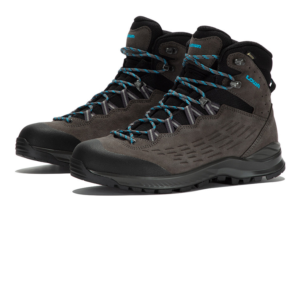 Ботинки женские Lowa Explorer GORE-TEX Mid трекинговые на шнуровке, черный/серый