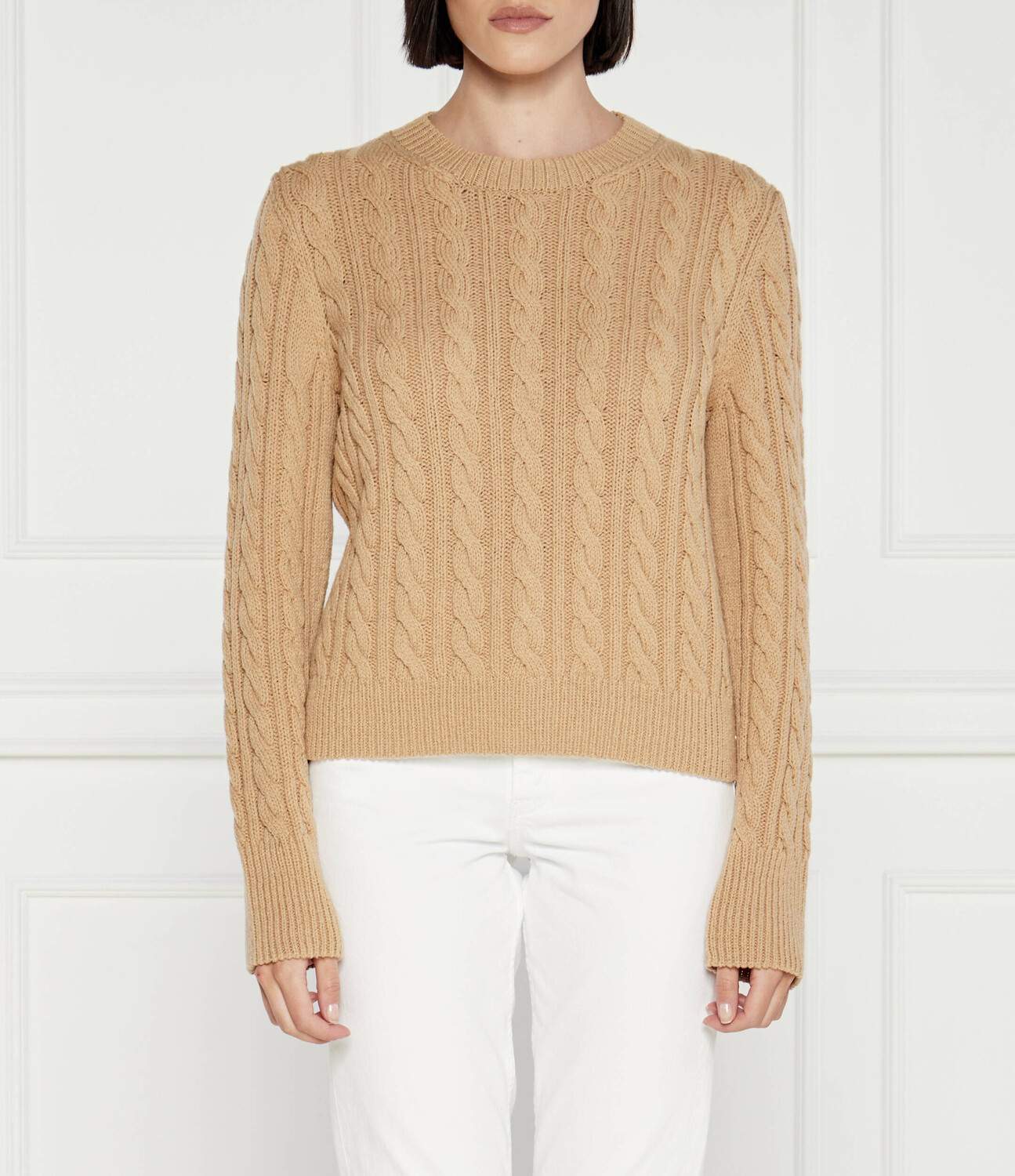 

Свитер из шерсти Marc Cain Regular Fit, коричневый