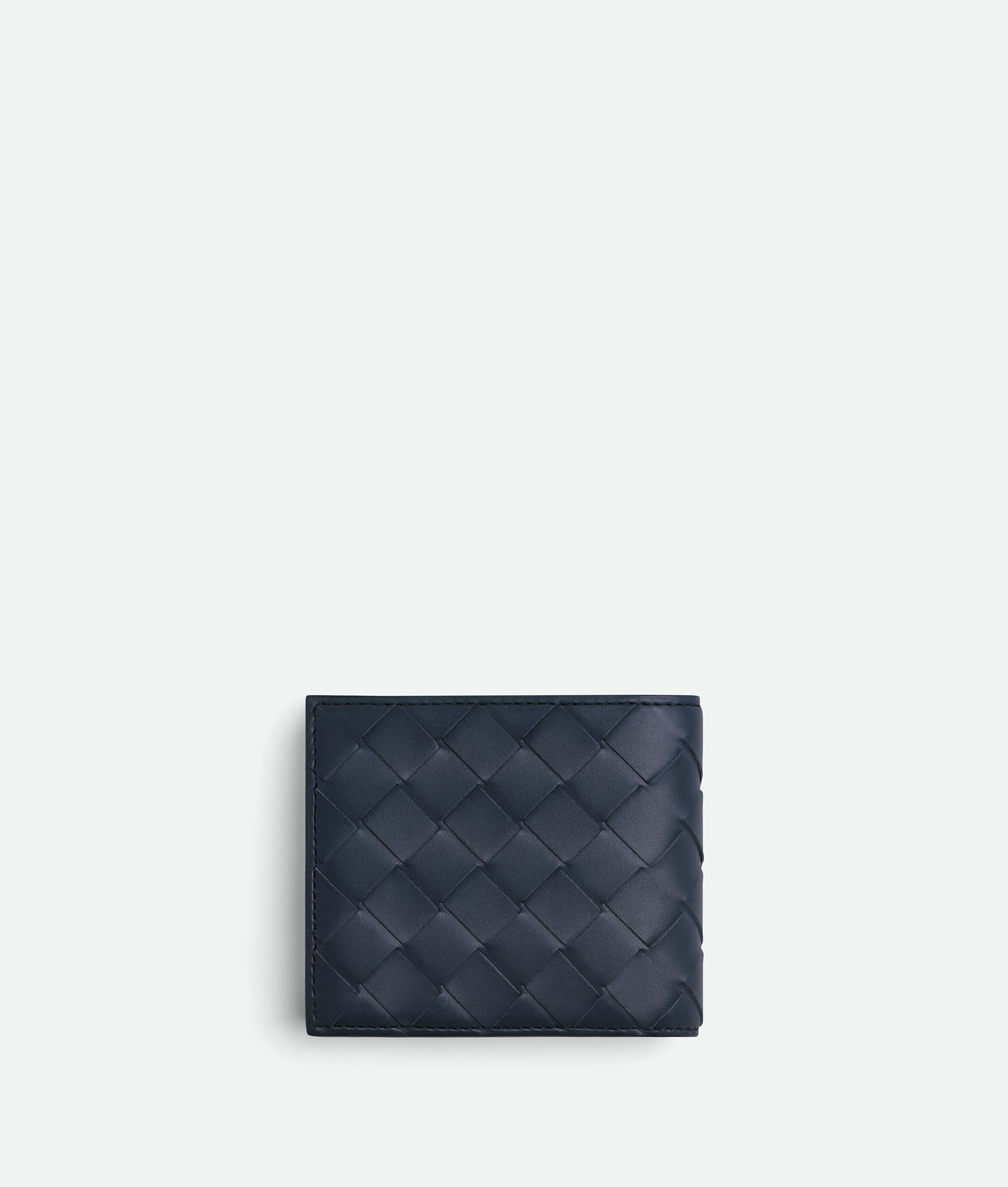 Intrecciato bi-fold wallet with coin purse BOTTEGA VENETA, космос — фото 3