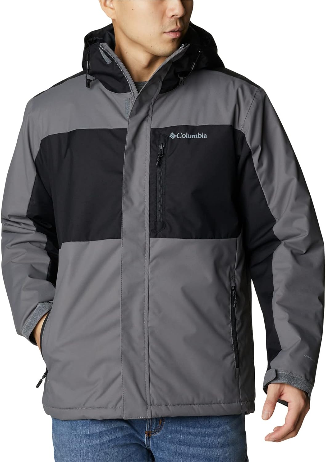 

Куртка Columbia Mens Tipton Peak Ii Insulated, City Grey, Black