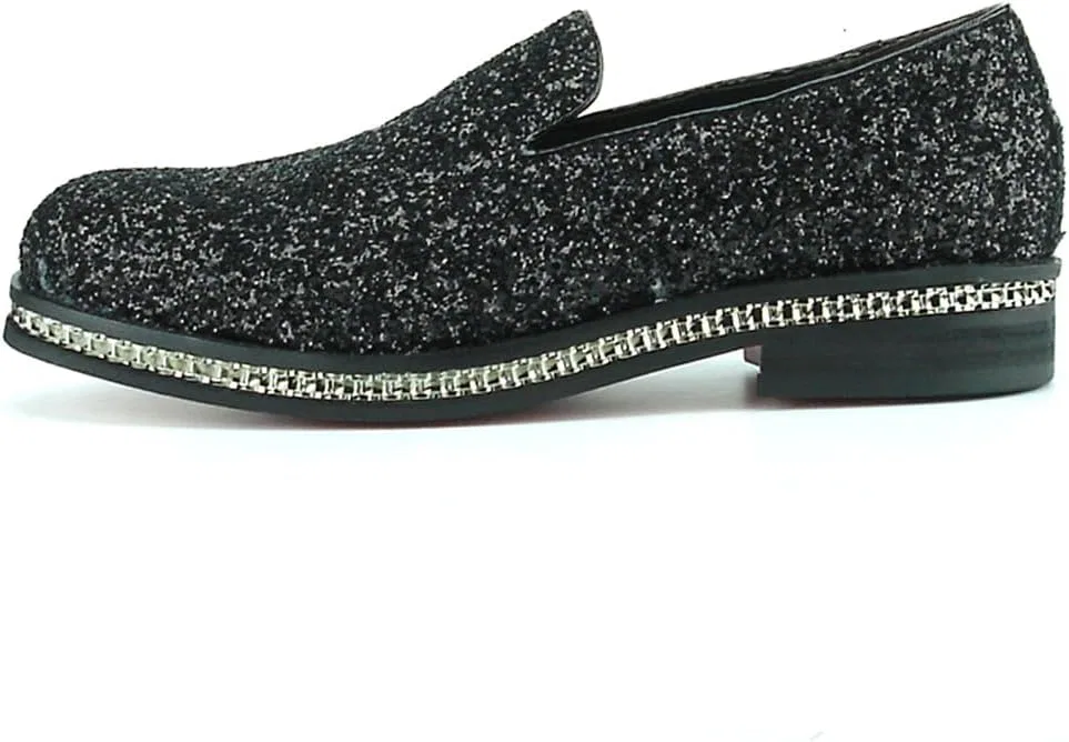 Лоферы Glitter Slip on, Black Fiesso by Aurelio Garcia — фото 3