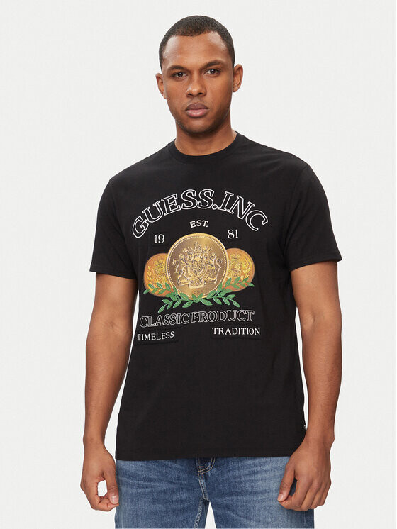 

Футболка стандартного кроя Guess, черный