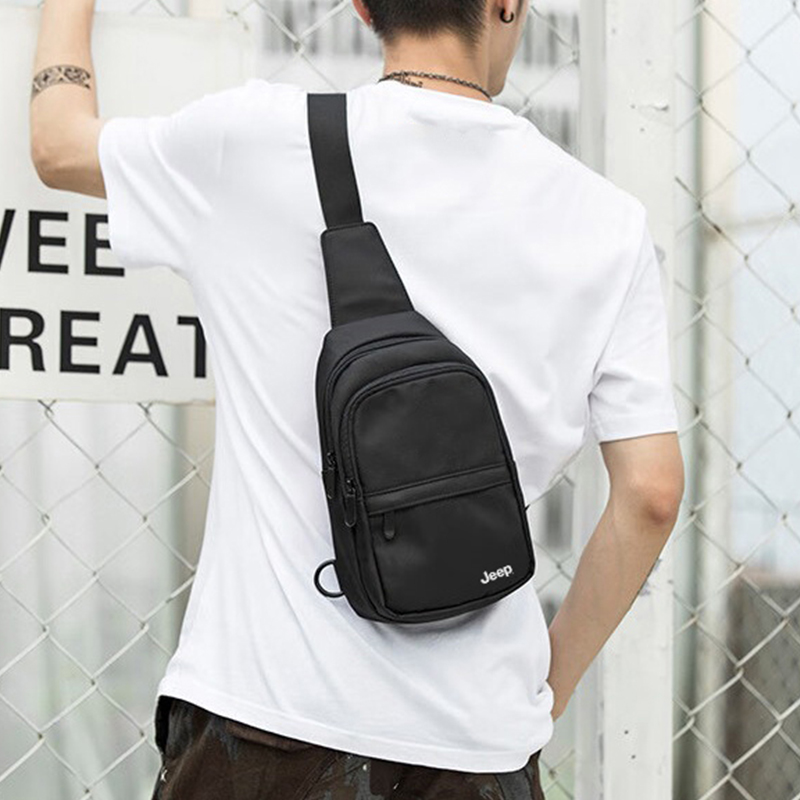 

Jeep Сумка из нейлоновой ткани мужская черная