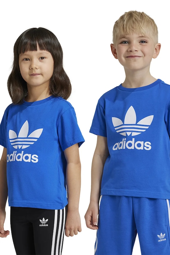 

Детская хлопковая футболка Adidas Originals, синий