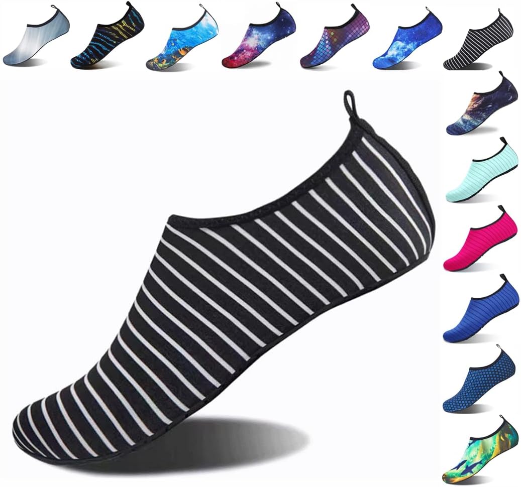 

Быстросохнущие нескользящие водные носки для женщин и мужчин, взрослых, купальные комплекты, одежда для пляжа, йоги, активного отдыха, кемпинга, бассейна, отпуска Vimanbite, белый/черный