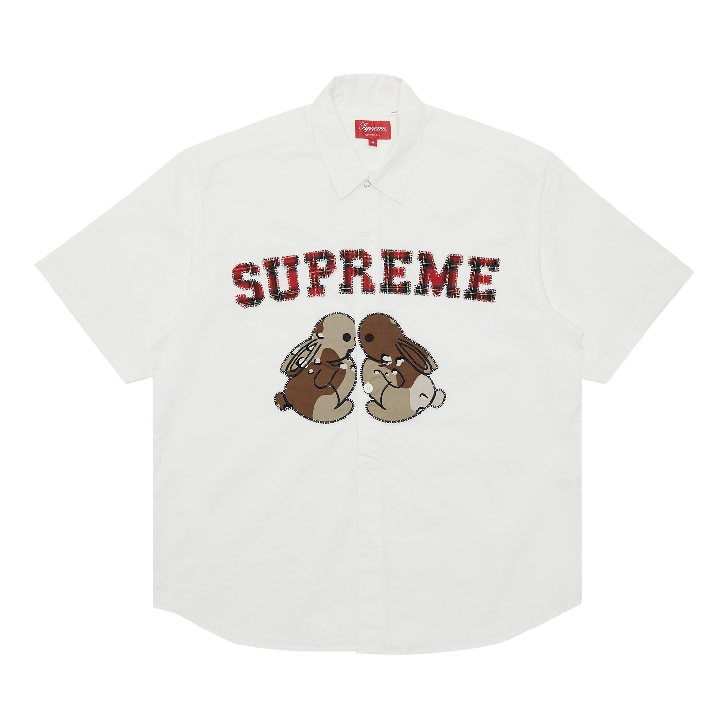 

Рабочая рубашка с короткими рукавами Supreme Bunnies, цвет Белый