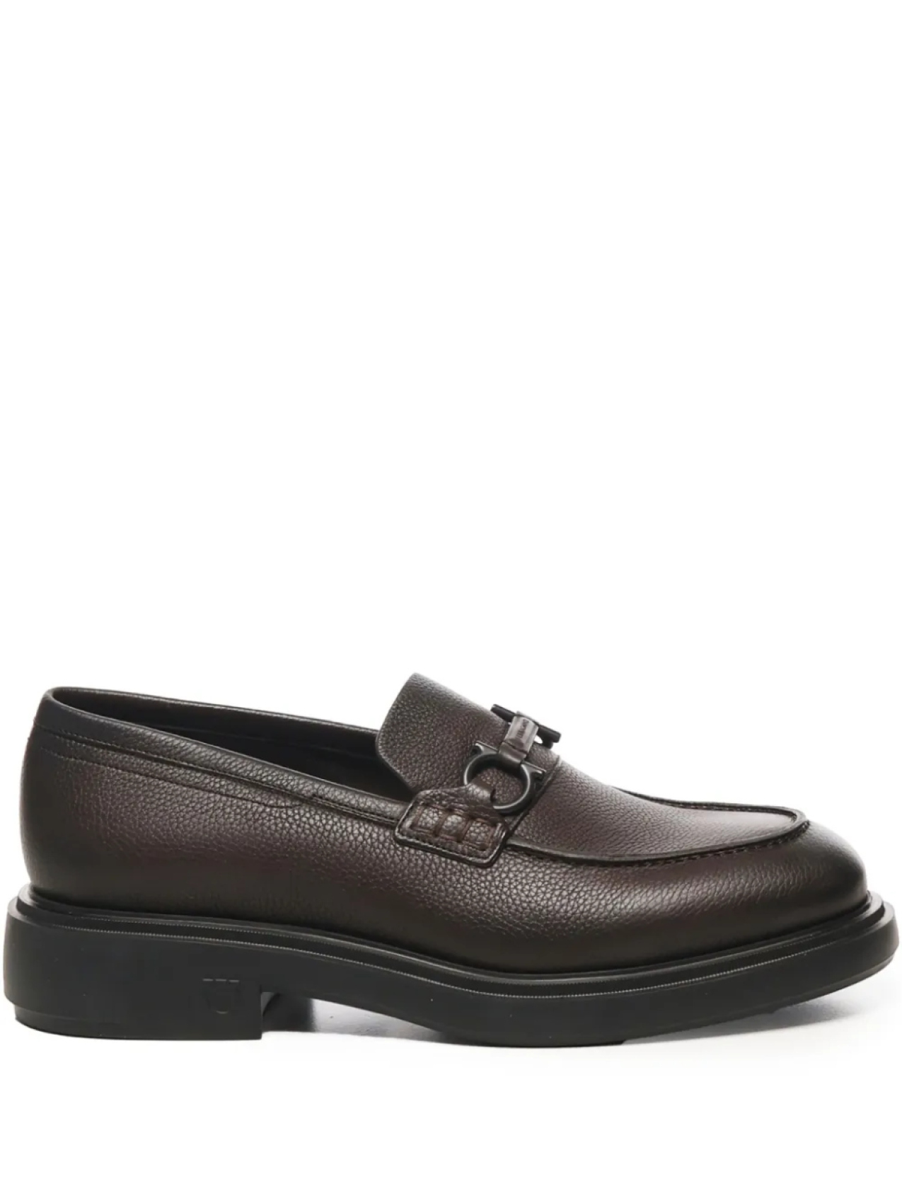 

Лоферы Ferragamo с деталями Gancini, коричневый