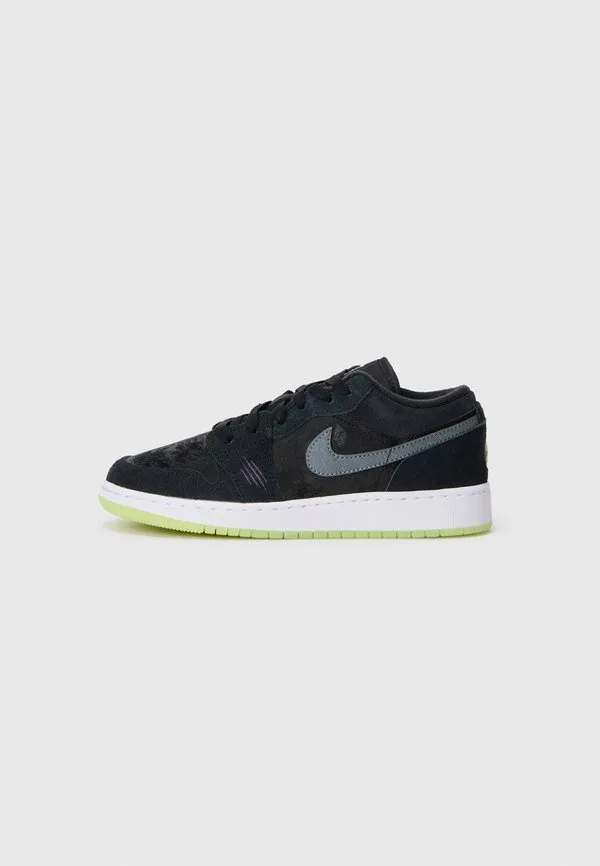 Кроссовки air jordan 1 low Jordan, Black/Iron Grey/Barely Volt/Dark Raisin/White