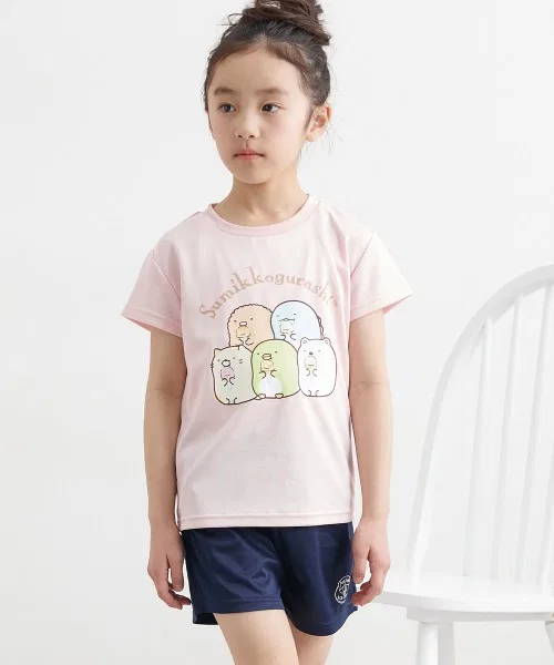 Пижама Sumikko Gurashi эстермеш с коротким рукавом, сакс-блю — фото 3