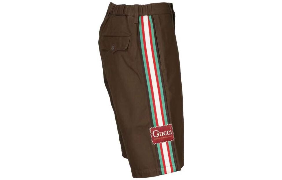 Шорты женские Gucci, коричневый — фото 3
