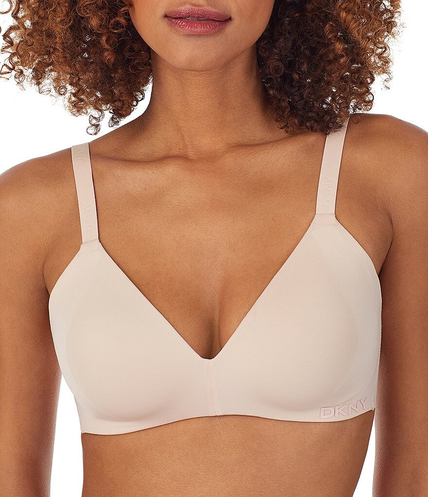 

Бюстгальтер-футболка без косточек DKNY Active Comfort, розовый